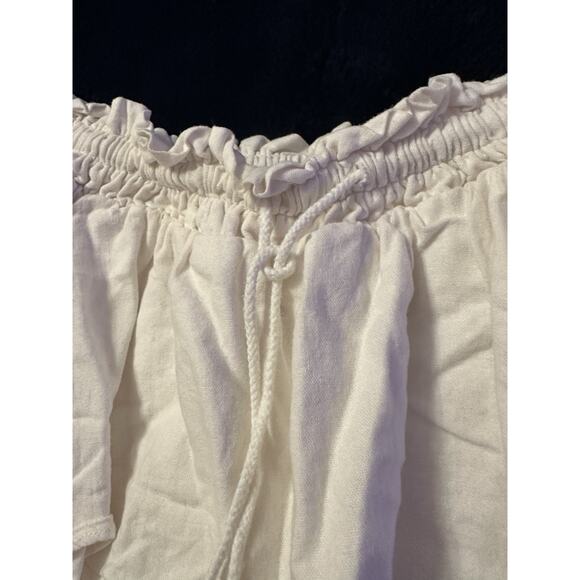 Stoney Clover x Target White Tiered Micro Skirt Linen Blend XS Boho Cottagecore - Picture 2 of 11